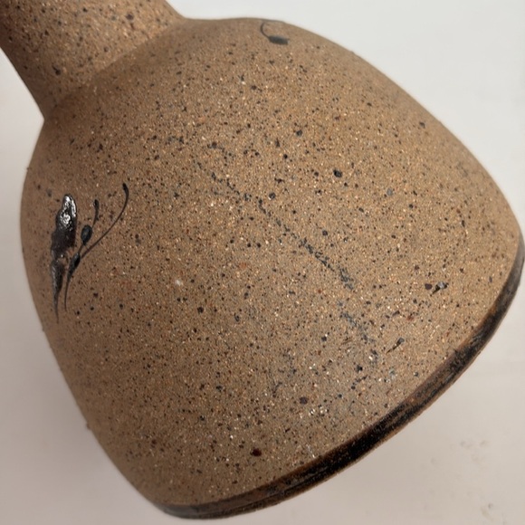 Mexican Tonala art stoneware pottery owl vase - Picture 15 of 15